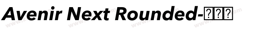 Avenir Next Rounded字体转换
